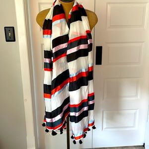 New Ann Taylor striped scarf wrap